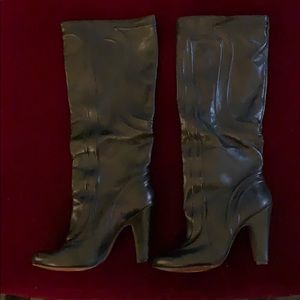 Jill Stuart Leather High Heel Boots